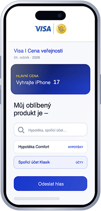 Náhled hlasovacího formuláře v mobilu
